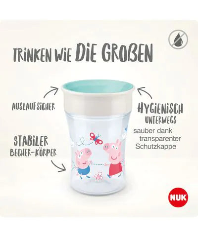 Taza Mágica NUK Peppa Pig 230ml con Tapa