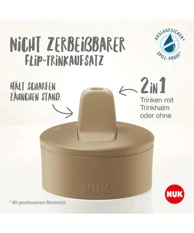 Botella NUK Disney Frozen Mini-Me 450ml con tapa 2 en 1