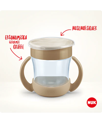 Tetero Mágico NUK Mini Night 160ml con Borde para Beber y Tapa