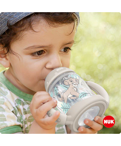 Botella Entrenadora NUK Disney El Rey León 150ml con Control de Temperatura