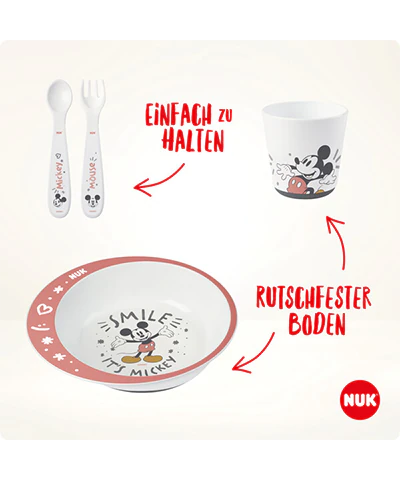 Set de Aprendizaje NUK Disney Mickey Mouse