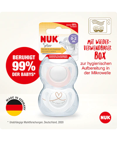 Chupo NUK Star Silicona 0-2 meses