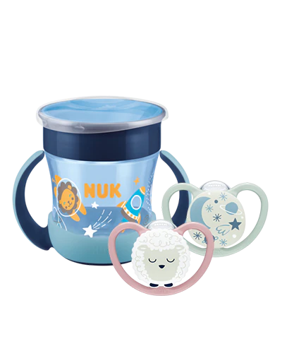 Set NUK Mini Magic Cup y Chupo Space Night