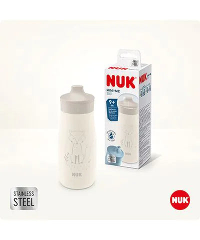 Botella NUK Mini-Me Sip de Acero Inoxidable 300ml con Chupo
