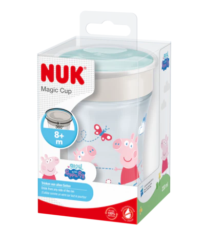 Taza Mágica NUK Peppa Pig 230ml con Tapa